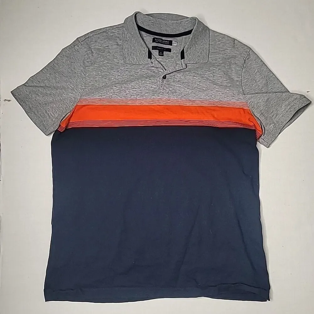 Men's Banana Republic Polo Shirt Cotton Short Sleeve Size XL